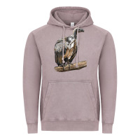 Vintage Zinc Vulture Bird Vintage Hoodie - LillyAllenDesigns