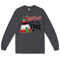 Smoke Christmas with my tribe boho Long Sleeve Tee - CowhideDigitalArt