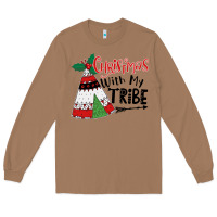 Christmas With My Tribe Boho Long Sleeve Tee | Teevron