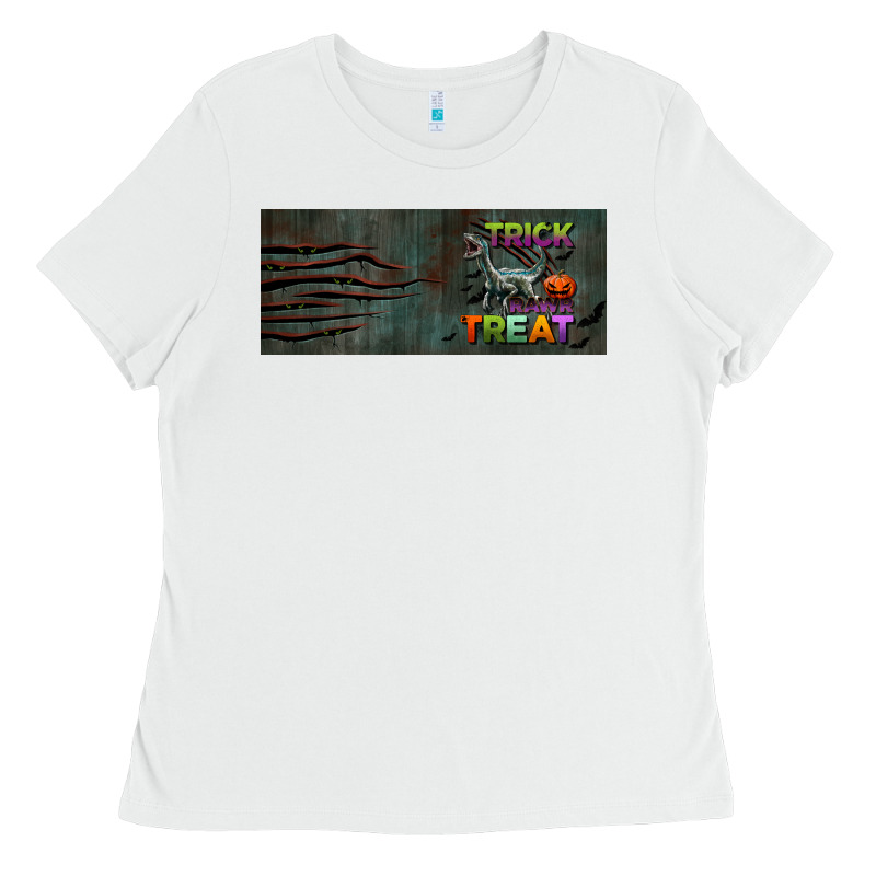 Trick Rawr Treat 15 Oz Mug Ladies Tee by BundleAndBundleShop | Teevron