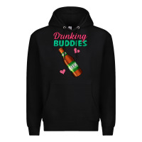 Black Drinking Buddies Premium Hoodie - Jasminsmagicworld