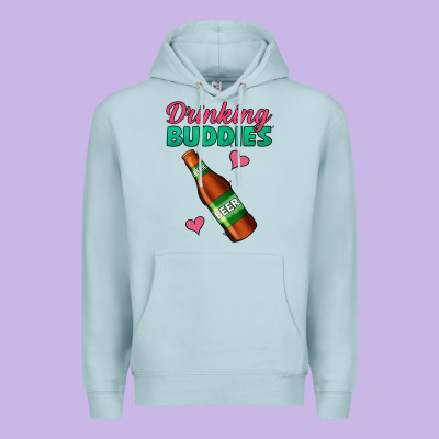 Drinking Buddies Premium Hoodie Designed By Jasminsmagicworld