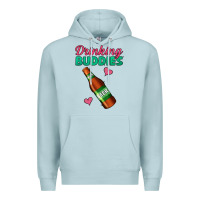 Blue Mist Drinking Buddies Premium Hoodie - Jasminsmagicworld
