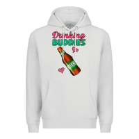 Dove Grey Drinking Buddies Premium Hoodie - Jasminsmagicworld