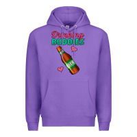 Purple Drinking Buddies Premium Hoodie - Jasminsmagicworld