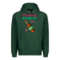 Sports Green Drinking Buddies Premium Hoodie - Jasminsmagicworld