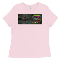 Bubblegum Pink trick rawr treat 15 oz mug Ladies Tee - BundleAndBundleShop