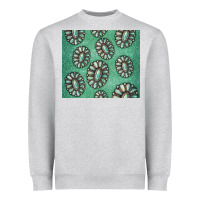 Heather Grey turquoise gemstone glitter Heavyweight Sweatshirt - Jasminsmagicworld