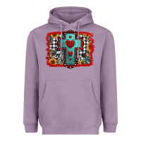 Lavender Christmas cross with background Heavyweight Hoodie - Jasminsmagicworld