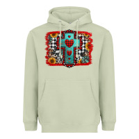 Matcha Christmas cross with background Heavyweight Hoodie - Jasminsmagicworld