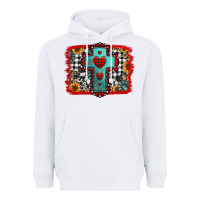 White Christmas cross with background Heavyweight Hoodie - Jasminsmagicworld