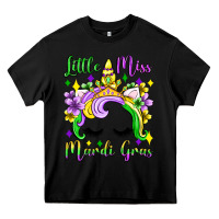 Black little miss mardi gras unicorn  olivia Heavy Core Tee - OliviaCreatesArt