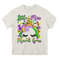 Cream little miss mardi gras unicorn  olivia Heavy Core Tee - OliviaCreatesArt