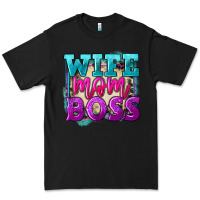 Black Wife mom boss Mother's Day Premium Tee - FaDigitalArtStudio