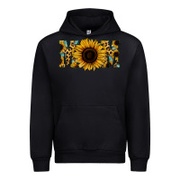 Black Sunflower Leopard Mom Urban Hoodie - Jasminsmagicworld