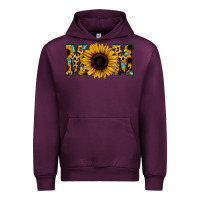 Mauve Wine Sunflower Leopard Mom Urban Hoodie - Jasminsmagicworld