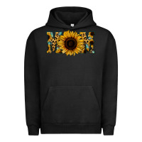Pigment Black Sunflower Leopard Mom Urban Hoodie - Jasminsmagicworld