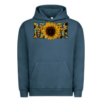 Pigment Midnight Navy Sunflower Leopard Mom Urban Hoodie - Jasminsmagicworld