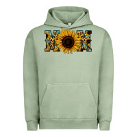 Pigment Oil Green Sunflower Leopard Mom Urban Hoodie - Jasminsmagicworld
