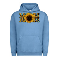 Pigment Pebble Blue Sunflower Leopard Mom Urban Hoodie - Jasminsmagicworld
