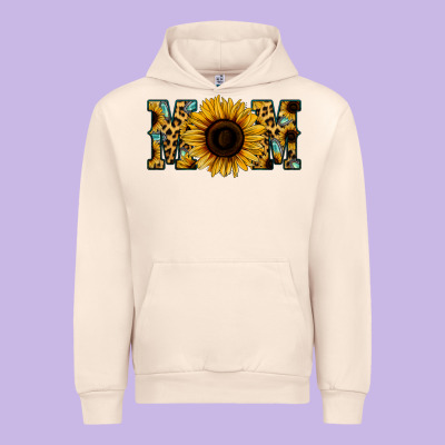 Sunflower Leopard Mom Urban Hoodie Designed By Jasminsmagicworld