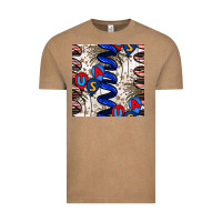 Vintage Coffee usa balloons seamless pattern Vintage Tee - BundleAndBundleShop