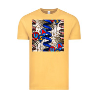 Vintage Mustard usa balloons seamless pattern Vintage Tee - BundleAndBundleShop