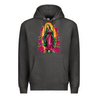 Charcoal Heather our lady of guadalupe Premium Hoodie - Artiststas