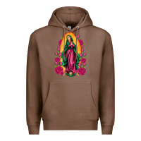 Chestnut our lady of guadalupe Premium Hoodie - Artiststas