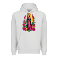 Dove Grey our lady of guadalupe Premium Hoodie - Artiststas