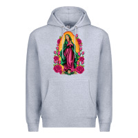 Heather Grey our lady of guadalupe Premium Hoodie - Artiststas