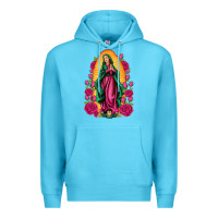Ocean Blue our lady of guadalupe Premium Hoodie - Artiststas