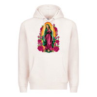 Pale Pink our lady of guadalupe Premium Hoodie - Artiststas