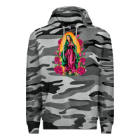Slate Camo our lady of guadalupe Premium Hoodie - Artiststas