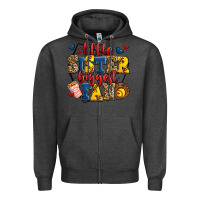 Charcoal Heather little sister biggest fan softball Zipper Hoodie - Jasminsmagicworld
