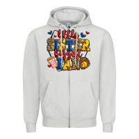 Dove Grey little sister biggest fan softball Zipper Hoodie - Jasminsmagicworld