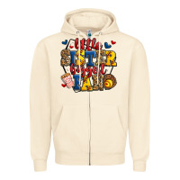 Sandshell little sister biggest fan softball Zipper Hoodie - Jasminsmagicworld