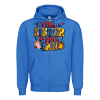 True Royal little sister biggest fan softball Zipper Hoodie - Jasminsmagicworld