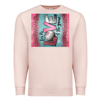 Pale Pink for the love of the game volleyball Premium Sweatshirt - Jasminsmagicworld