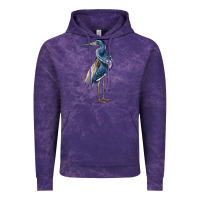 Cloud Purple Louisiana Heron Vintage Hoodie - LillyAllenDesigns