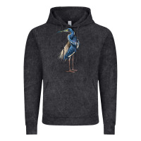 Vintage Black Louisiana Heron Vintage Hoodie - LillyAllenDesigns