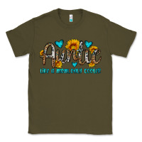 Army Green auntie like a mom only cooler Classic Tee - OliviaCreatesArt