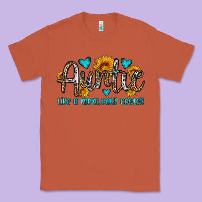 Auntie Like A Mom Only Cooler Classic Tee Designed By Oliviacreatesart
