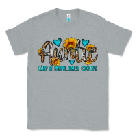 Heather Grey auntie like a mom only cooler Classic Tee - OliviaCreatesArt