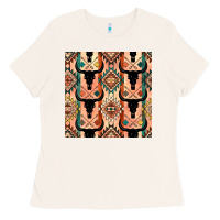 Bone native american aztec seamless pattern 4 Ladies Tee - BundleAndBundleShop