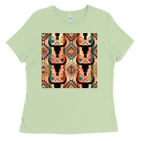 Native American Aztec Seamless Pattern 4 Ladies Tee | Teevron