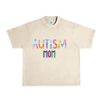 Sandshell Titi Pretty Art Autism Mom Urban Heavy Tee - CowhideDigitalArt