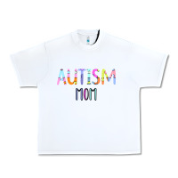 White Titi Pretty Art Autism Mom Urban Heavy Tee - CowhideDigitalArt