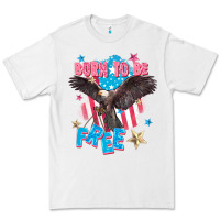 White Born to be free Premium Tee - FaDigitalArtStudio