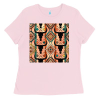 Native American Aztec Seamless Pattern 4 Ladies Tee | Teevron